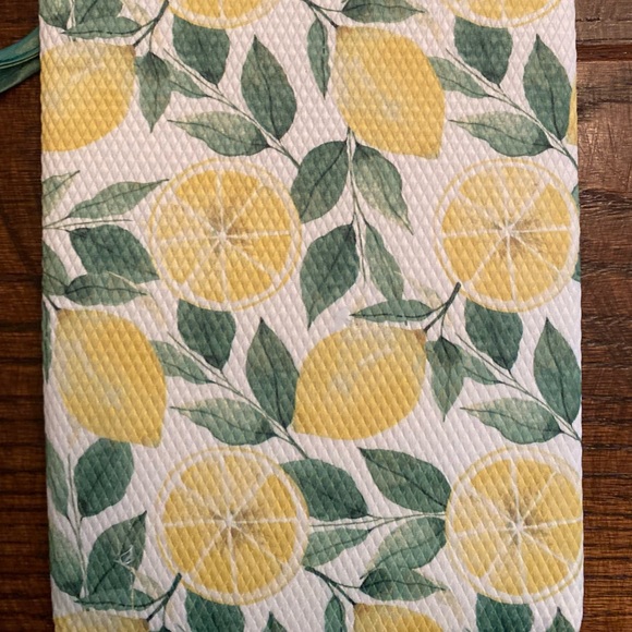 Farmhouse Lemons & Leaves Dish Drying Mat, Lemons, Lemon Slices Dish Drying Mat - Picture 7 of 11